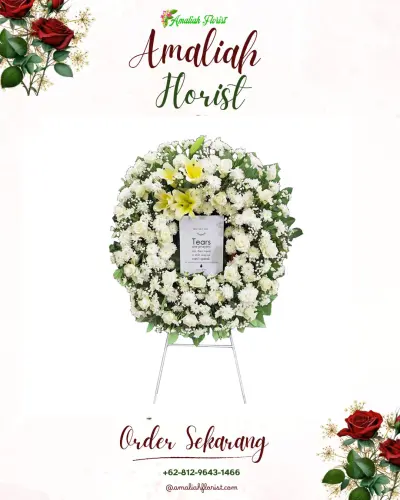 Krans Bunga Duka Cita di Sepanjang