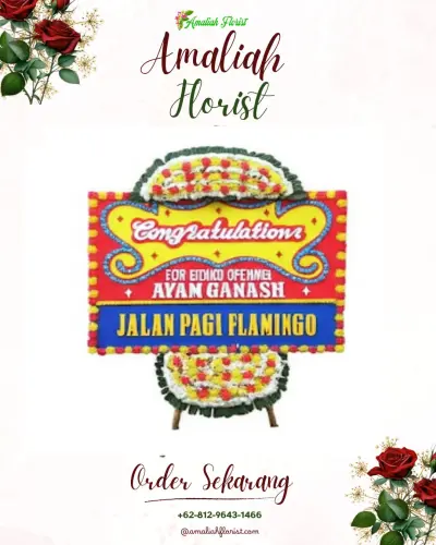 Bunga Papan Congratulation di Sepanjang